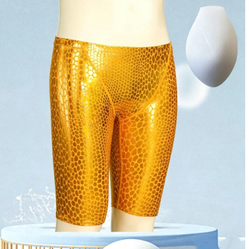 Swim Trunk Quick Dry - メンズ用、速乾性プリント加工のプロ仕様スイムジャマー、アスレチックトレーニング用水着、ビーチ用スイムトランクス、水着タイツ、サーフパンツ