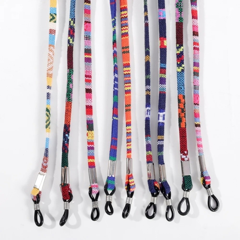 Sunglass Retainer Cord - ポータブルボヘミアンサングラスチェーンネックコード落下防止眼鏡ストラップ滑り止め調節可能なサングラスストラップストラップ屋外カジュアル