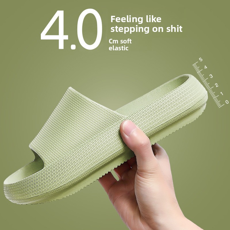 Espadrille Slip On - 家庭用男女兼用厚底カップル用静音浴室スリッポンシューズ（排便感知機能付き）