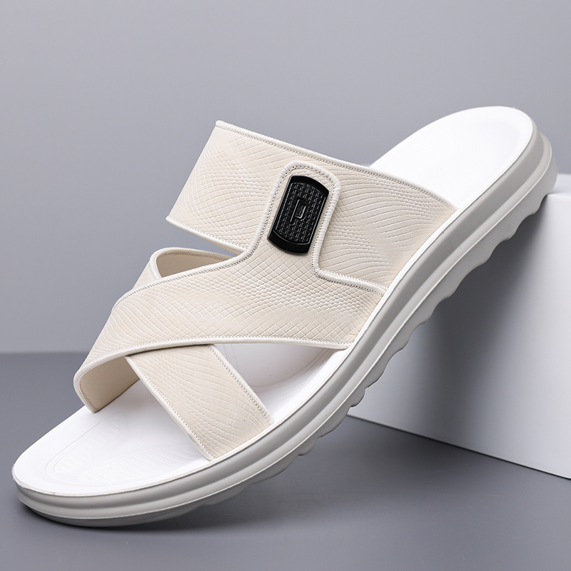 Espadrille Slip On - メンズサマースリッポンサンダル 快適で通気性のある屋外用ドライビングサンダル 滑り止めソフトボトムビーチシューズ-9026
