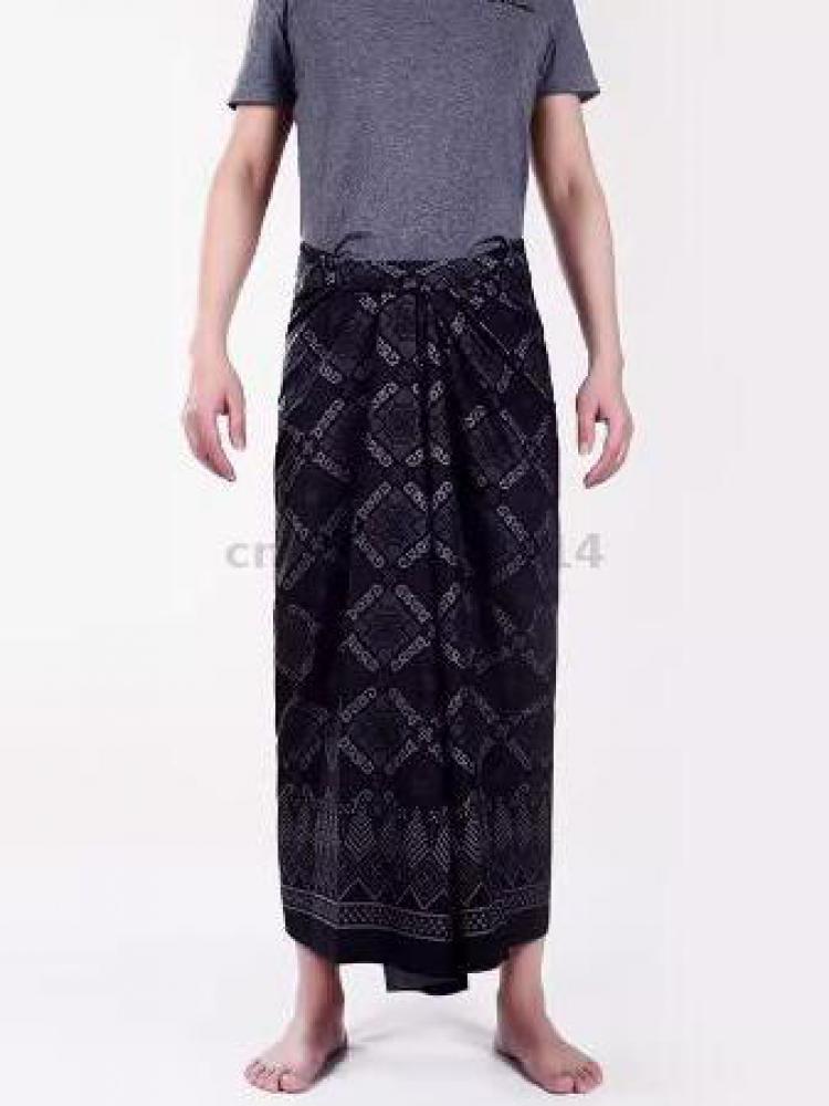 Sarong Men Wrap - ユニセックスサロング ロンギ バティック ラップスカート 東南アジア風花柄プリント 夏のビーチカジュアル