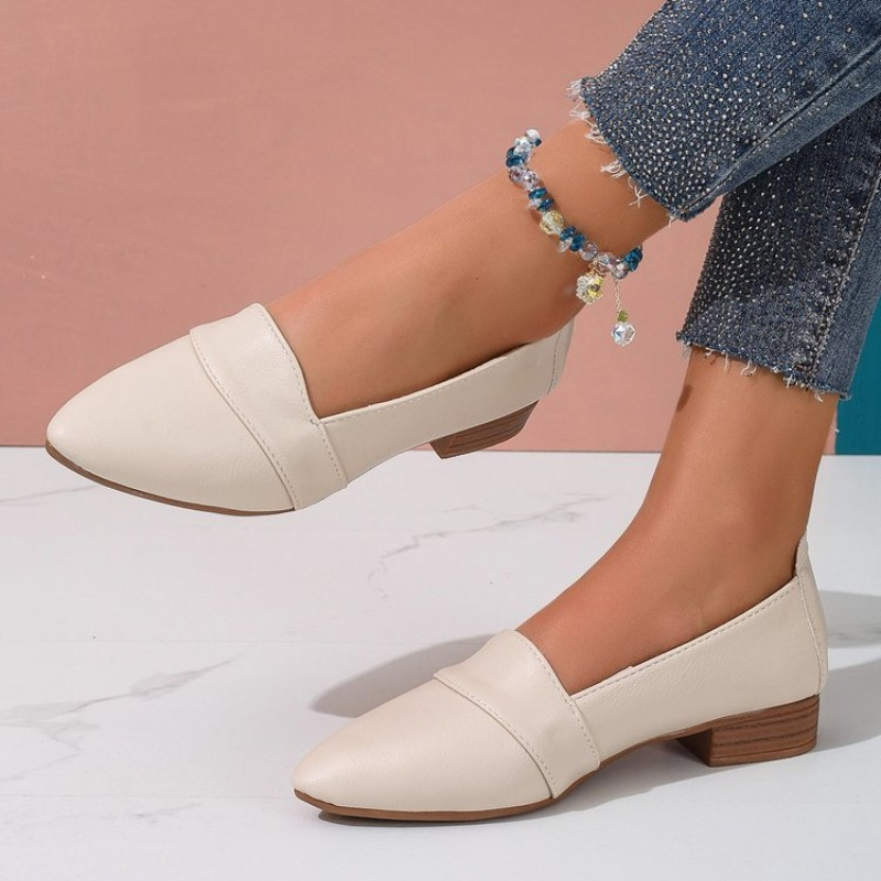 スリッポンシューズ レディース フラットシューズ 無地 ポイ - Casual Sandal Leather のレビューと価格