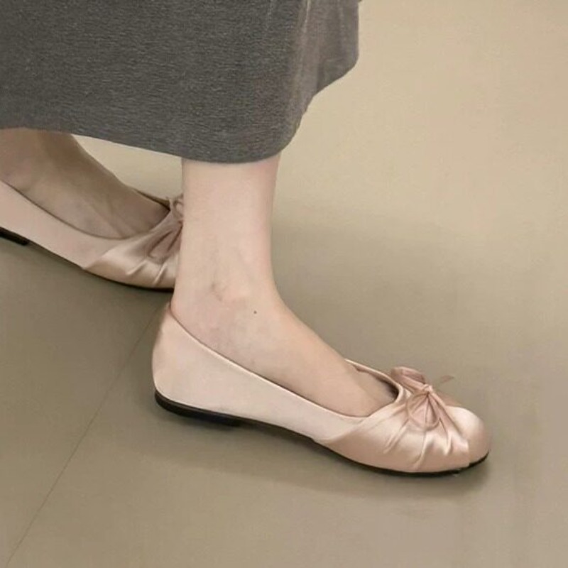2026年新作 蝶結び サテン シャロー シングルシューズ  - Espadrille Slip On のレビューと価格