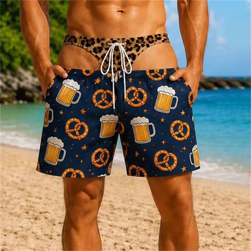 夏用速乾ビーチショーツ、ドローストリング付きゴムウエスト、通 - Trunks Board Surf のレビューと価格