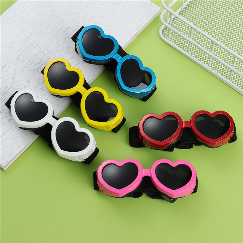 1 PC ハート型小型犬用サングラス防水 UV 保護猫用サン - Sunglass Retainer Cord のレビューと価格