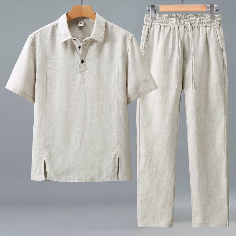 春/夏のファッションレトロスポーツ長袖Tシャツコットンリネン - Short Linen Drawstring のレビューと価格