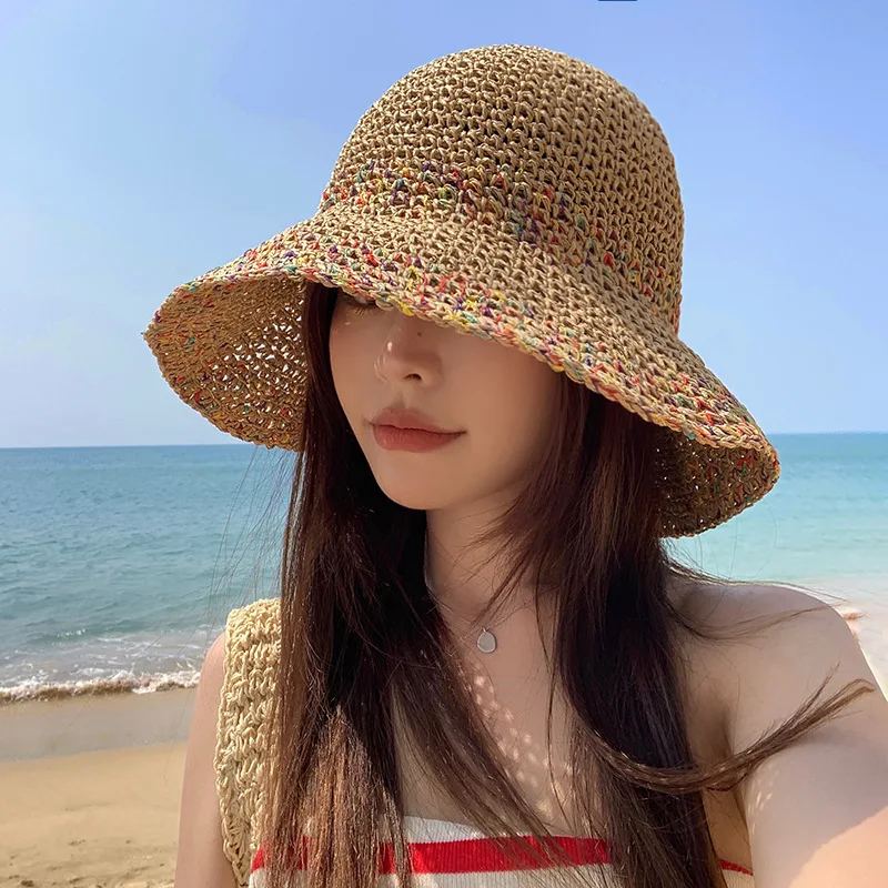 女性のための麦わら帽子、太陽の帽子、顔の小さなバケットの帽子 - Bucket Hat Straw のレビューと価格