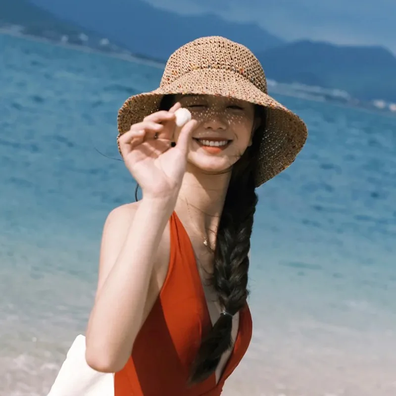 女性のための麦わら帽子、太陽の帽子、顔の小さなバケットの帽子 - Bucket Hat Straw のレビューと価格