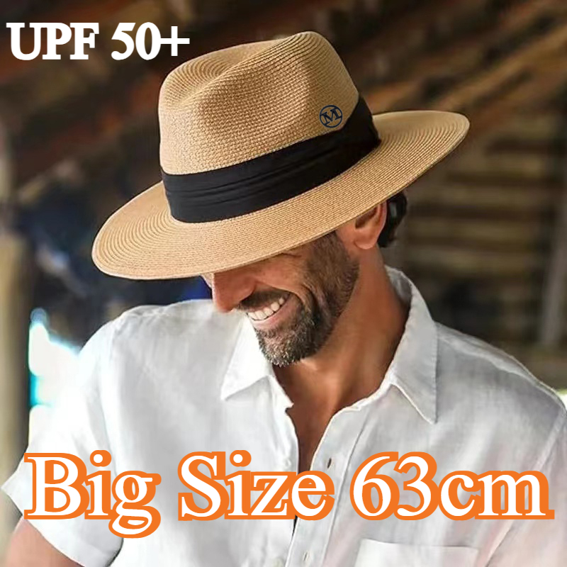 ビッグサイズXL 63cm トラベル パナマ ジャズ ストロ - Bucket Hat Straw のレビューと価格