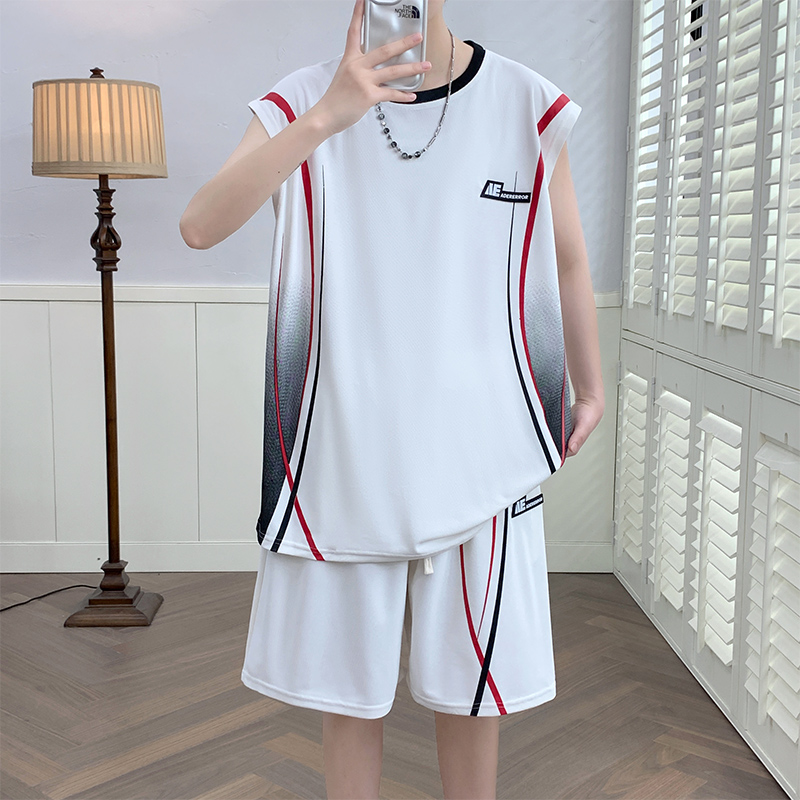 メンズカジュアル2ピーススポーツウェアセットストリートウェア - Shirt Camp Collar のレビューと価格