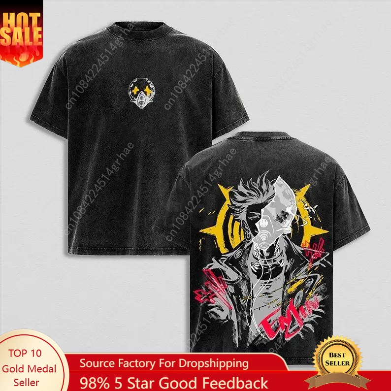 Gachiakuta ヴィンテージアニメウォッシュシャツアニ - Tee Graphic Print のレビューと価格