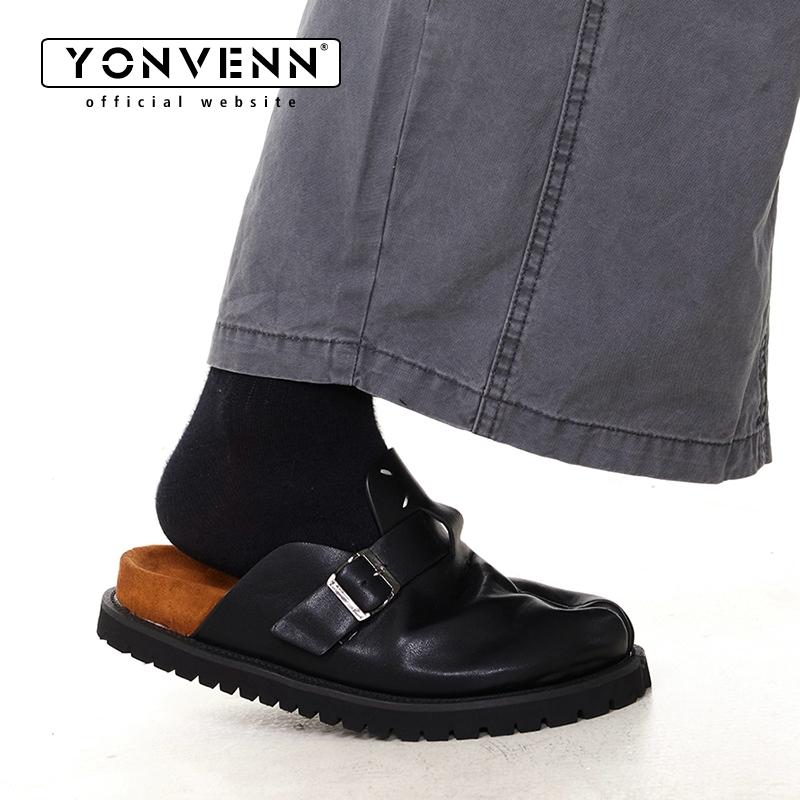 新しい足袋靴 メンズ＆レディース レザー スリッパ 通気性の - Flip Flop Leather Men のレビューと価格