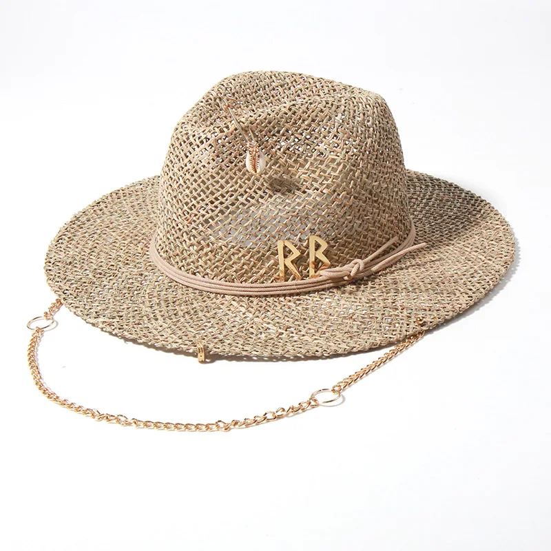パナマストローサンハットつば広UPF50+折りたたみ式、ネイ - Bucket Hat Straw のレビューと価格