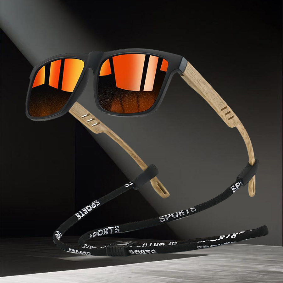 ファッションスクエアサングラスチェーンディテール付き男女兼用 - Sunglass Retainer Cord のレビューと価格